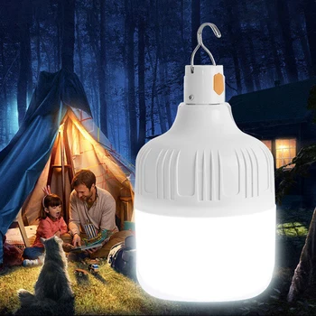 Светодиодный фонарь для кемпинга С высоким фонарем, Портативная лампа для кемпинга, лампы освещения, палатки, Аварийная Перезаряжаемая