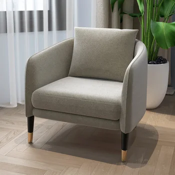 Современное Роскошное Дизайнерское кресло для отдыха в гостиной с поддержкой спины в скандинавском стиле, Уникальное Дизайнерское кресло для столовой, Мебель для макияжа Krzesła Pokojowe