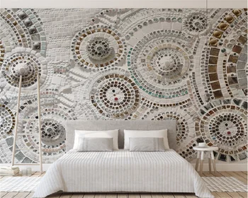 Современный минималистичный бохо круг диван для спальни фон настенная роспись обои papel pintado de pared dormitorio papier peint behang