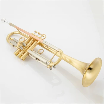 Труба Ретро медная Си-бемоль Труба с мундштуком и футляром Аксессуары Трубный инструмент