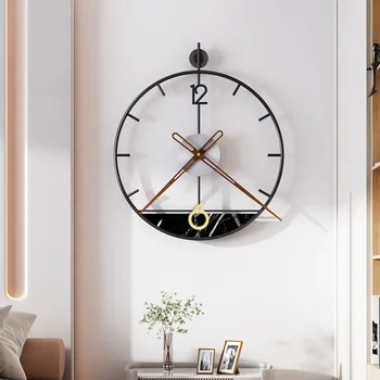 Украшение домашних настенных часов Ручной работы, уникальные настенные часы в гостиной, современный дизайн, модный декор для дома в скандинавском стиле.