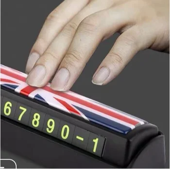 Универсальная Карта Временной Парковки Автомобиля UK Jack Со Светящимся Номером Телефона Для MINI Cooper One S F54 F55 F56 F60 R55 R56 R60 Аксессуары