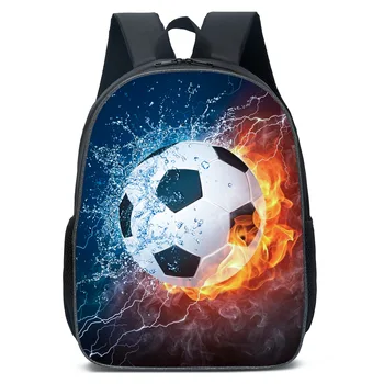 Футбольные принты для мальчиков и девочек, сумки для школьных книг, Школьные сумки, Дорожный рюкзак для детей