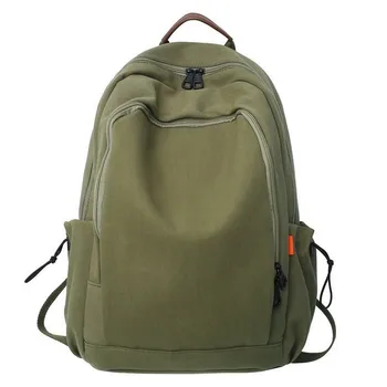 Холщовый рюкзак для женщин, школьная сумка для девочек-подростков, для мальчиков, для отдыха в студенческом городке колледжа, простая задняя упаковка